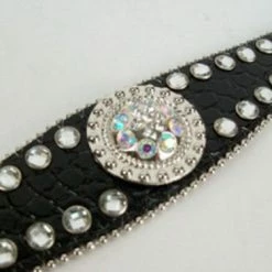 Blazin Roxx Women's Scallop Rhinestone Western Black Belt N3512001 - Belts -Clothing & Shoes Sales n3512001 1 1
