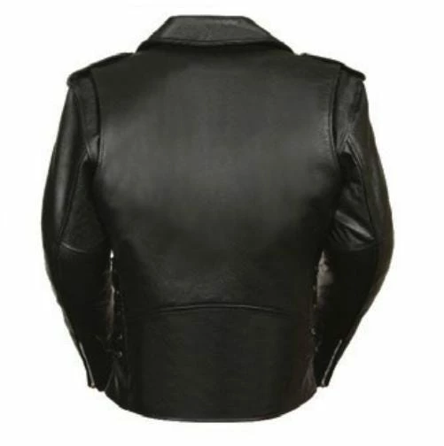 Shaf Men's Classic Side Lace Tall Police Style M/C Jacket SH1011TALL - Men's Jackets & Outerwear - Image 4