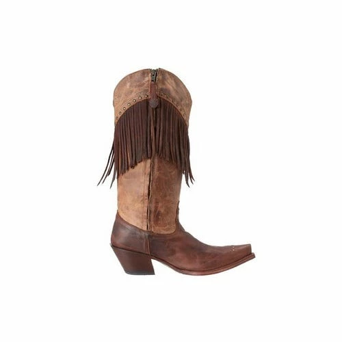 Tony Lama Women's Tucson Vaquero Fringe Cowgirl Boot VF3036 - Women's Shoes - Image 3