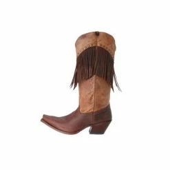 Tony Lama Women's Tucson Vaquero Fringe Cowgirl Boot VF3036 - Women's Shoes